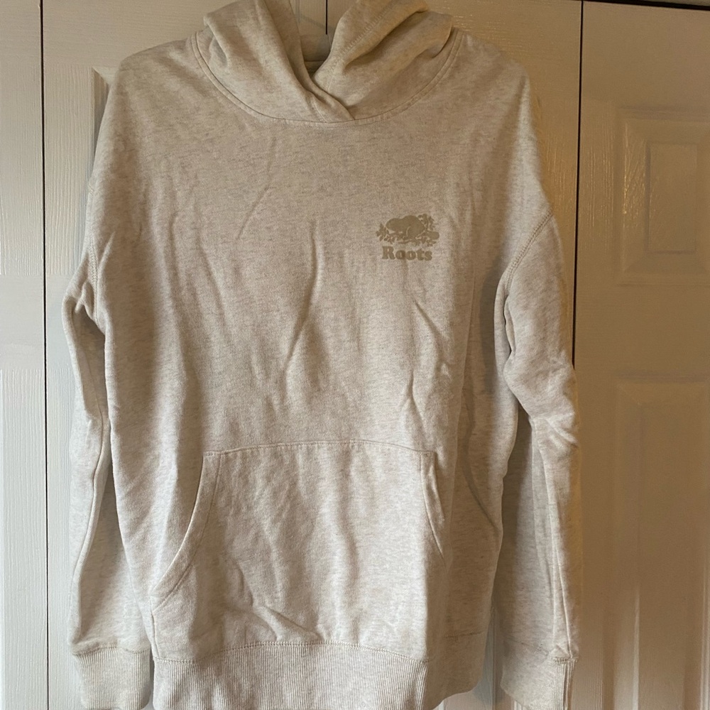 Roots Light Gray Pullover Hoodie